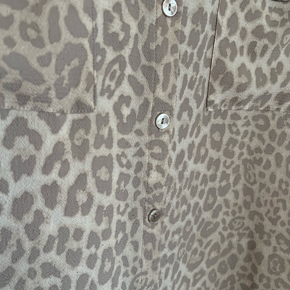 Belle Kim Gravel Animal Print Button Down - Picture 2 of 7